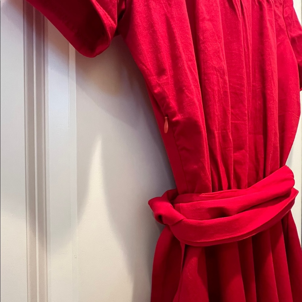 Rockabilly Red 💋 Retro Pinup Swing Dress 👠 - Picture 4 of 4